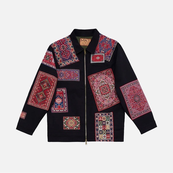 Market Dealer Reversible Rug Patch Jacket Size M - Picture 1 of 7